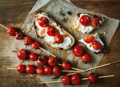 roasted tomatoes and goat cheese jigsaw puzzle