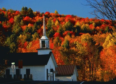 autumn church jigsaw puzzle