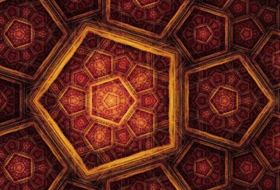 fractal gold mosaic