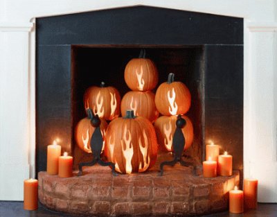 פאזל של pumpkin fireplace