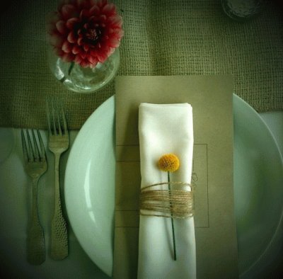 autumn place setting