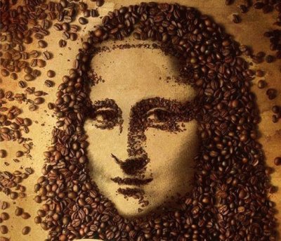 coffee bean mona lisa jigsaw puzzle