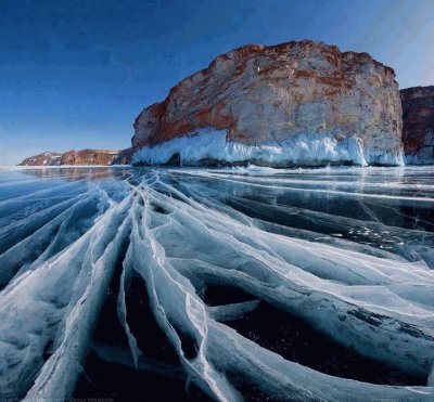 ice on Lake Baikal