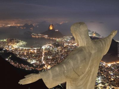 פאזל של Noite no Rio de Janeiro, Brasil!!!