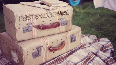 country suitcases