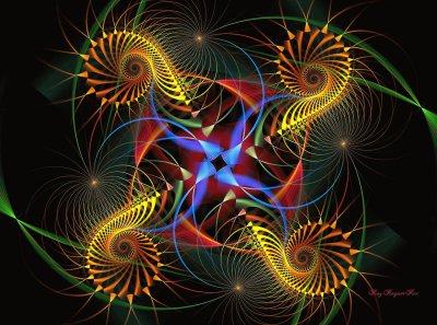 geometric fractal jigsaw puzzle