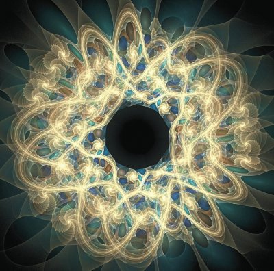 פאזל של fractal turquoise