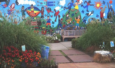 park with mural