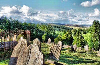 Welsh Graveyard view jigsaw puzzle