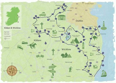 פאזל של map of kildare   wicklow