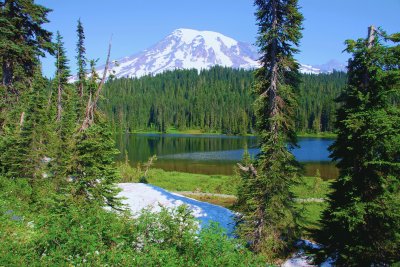 פאזל של Mirror Lake and Mt Rainier