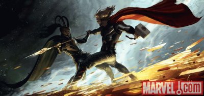 פאזל של Loki vs Thor
