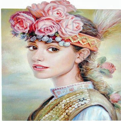 mujer al oleo jigsaw puzzle