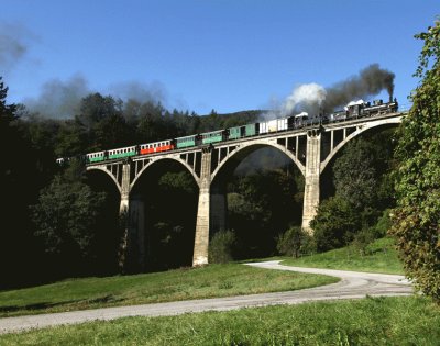 Historic steam train, Austria
