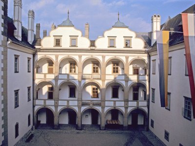 Castle Weitra, inner courtyard jigsaw puzzle