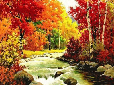 autumn leaves paint a picture jigsaw puzzle