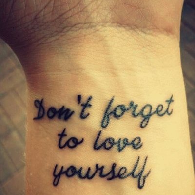 No te olvides de amarte a ti mismo