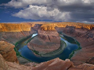 פאזל של Oxbow in river