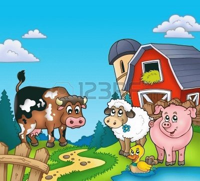 פאזל של animales de granja