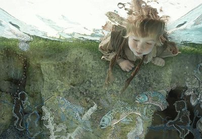 niÃ±o bajo el agua jigsaw puzzle