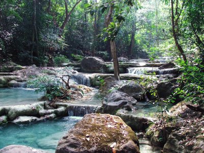 Erewan falls Kanchananburi Thailand jigsaw puzzle