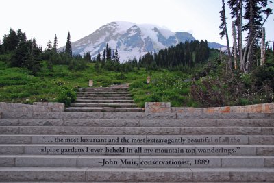 Mt Rainier from outside Paradise Inn jigsaw puzzle