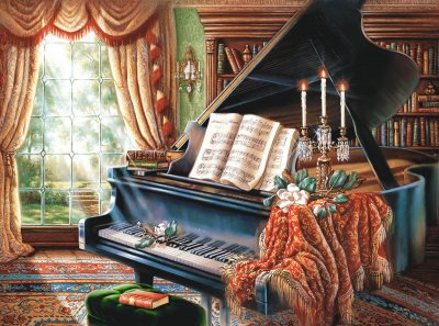 Piano jigsaw puzzle