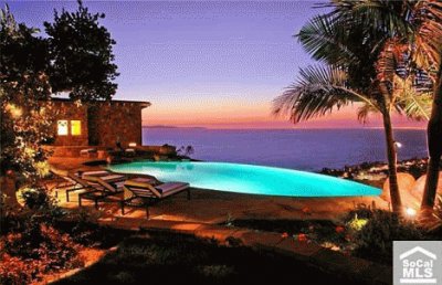 Evening Sunset from Laguna Beach Mansion