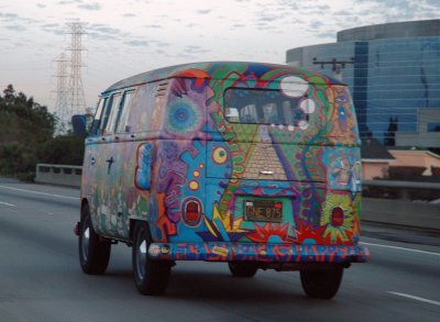 פאזל של hippie van