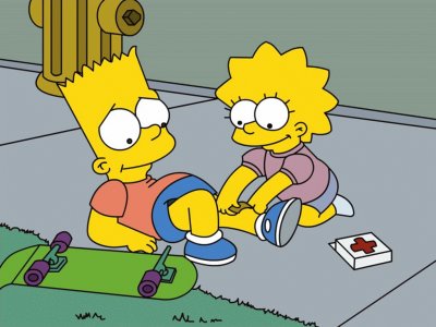 פאזל של bart y lisa