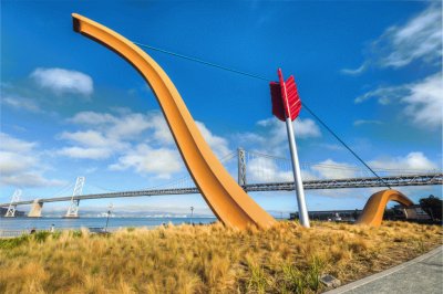 Cupidâ€™s Span in Rincon Park-San Francisco