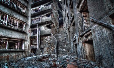 פאזל של isla de Hashima era rica en carbÃ³n