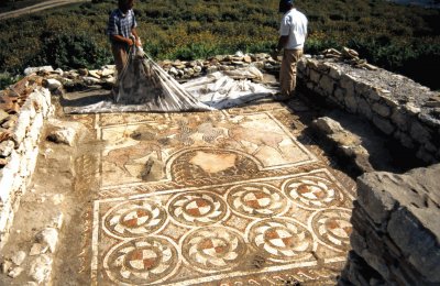 byllis 6th century mosaic