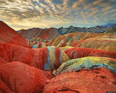 Rainbow Mountains China jigsaw puzzle