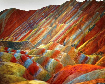 Rainbow Mountains China jigsaw puzzle