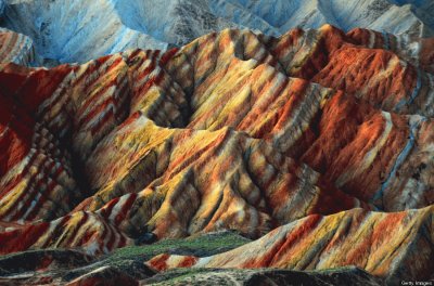 Rainbow Mountains China jigsaw puzzle