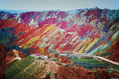 פאזל של Rainbow Mountains China