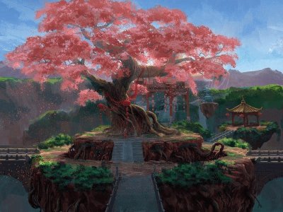 פאזל של arbol rosa