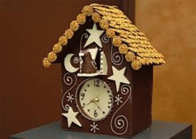 Un reloj de chocolate