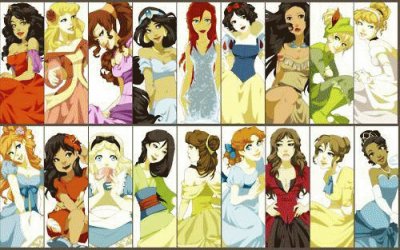 פאזל של disney princesses