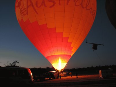 Hot air balloon over Queensland, Australia jigsaw puzzle