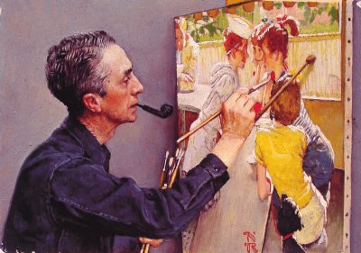 Norman Rockwell Painting