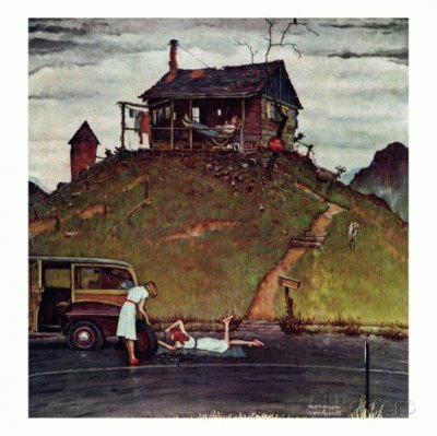  "Changing a Flat  "- August 3, 1948 jigsaw puzzle