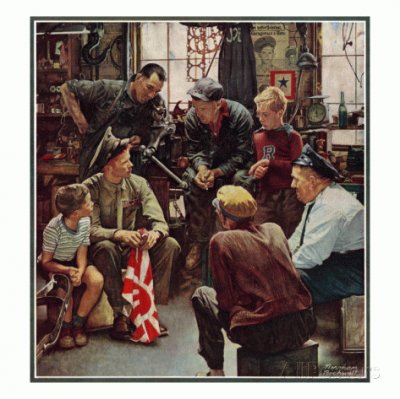  "Homecoming Marine  "- October 13, 1945 jigsaw puzzle