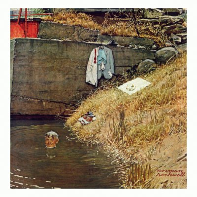  "Swimming Hole "- August 11, 1945 jigsaw puzzle