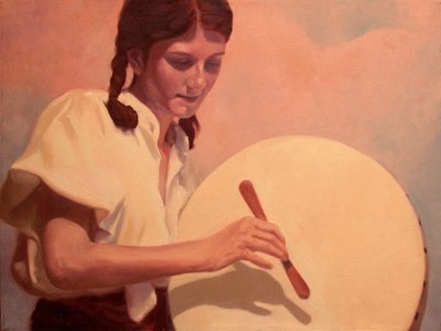  "The Bodhran Player "