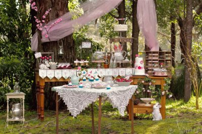 Forest Fairy Party Buffet Table