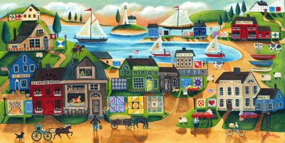 Ye ' Old Country Village of Yesteryear jigsaw puzzle