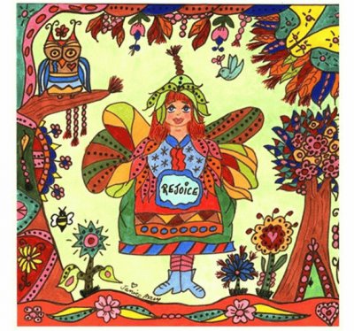 Fairy Folk Art Print REJOICE