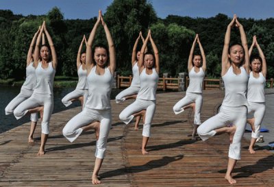 China Yoga Class